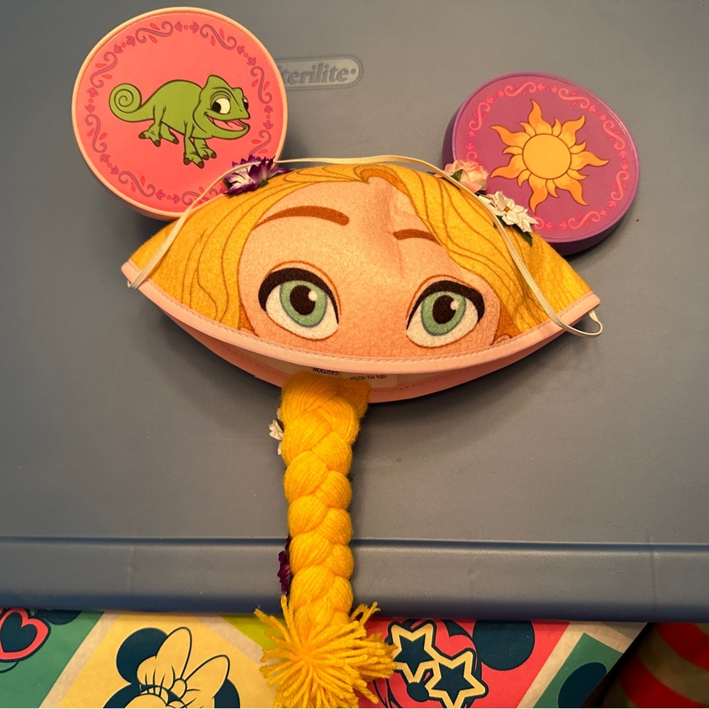 Rapunzel Mickey Mouse Ears hat from Disney Parks with braid